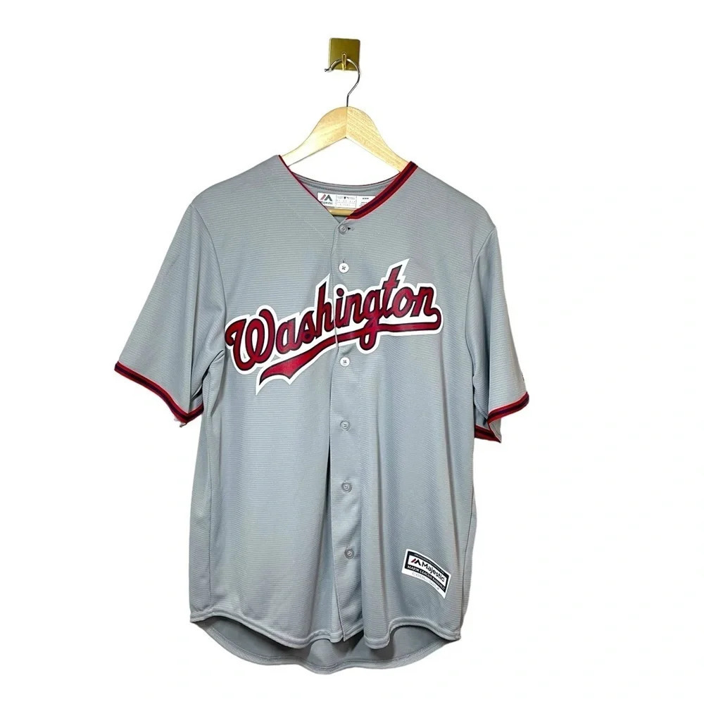 Majestic Bryce Harper Nationals #34 Cool Base Jersey Washington Mens M
